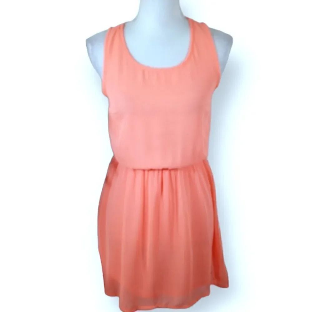 H&M PEACH DRESS SZ.4 EUC